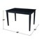International Concepts Rectangle Solid Wood Top Table, Black, 48 W, 30 L, 30 in H, Wood, Black K46-3048-30S - alternate 3